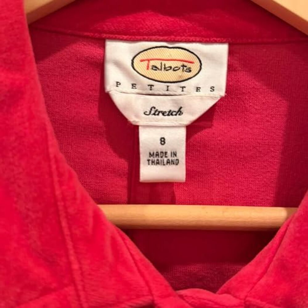 Talbots Petites Stretch Corduroy Jacket Size 8